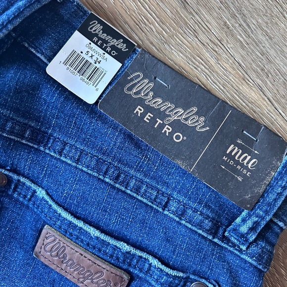 Wrangler Womens Retro Mae Mid Rise Wide Leg Trouser Jeans. 👖 - Picture 11 of 16